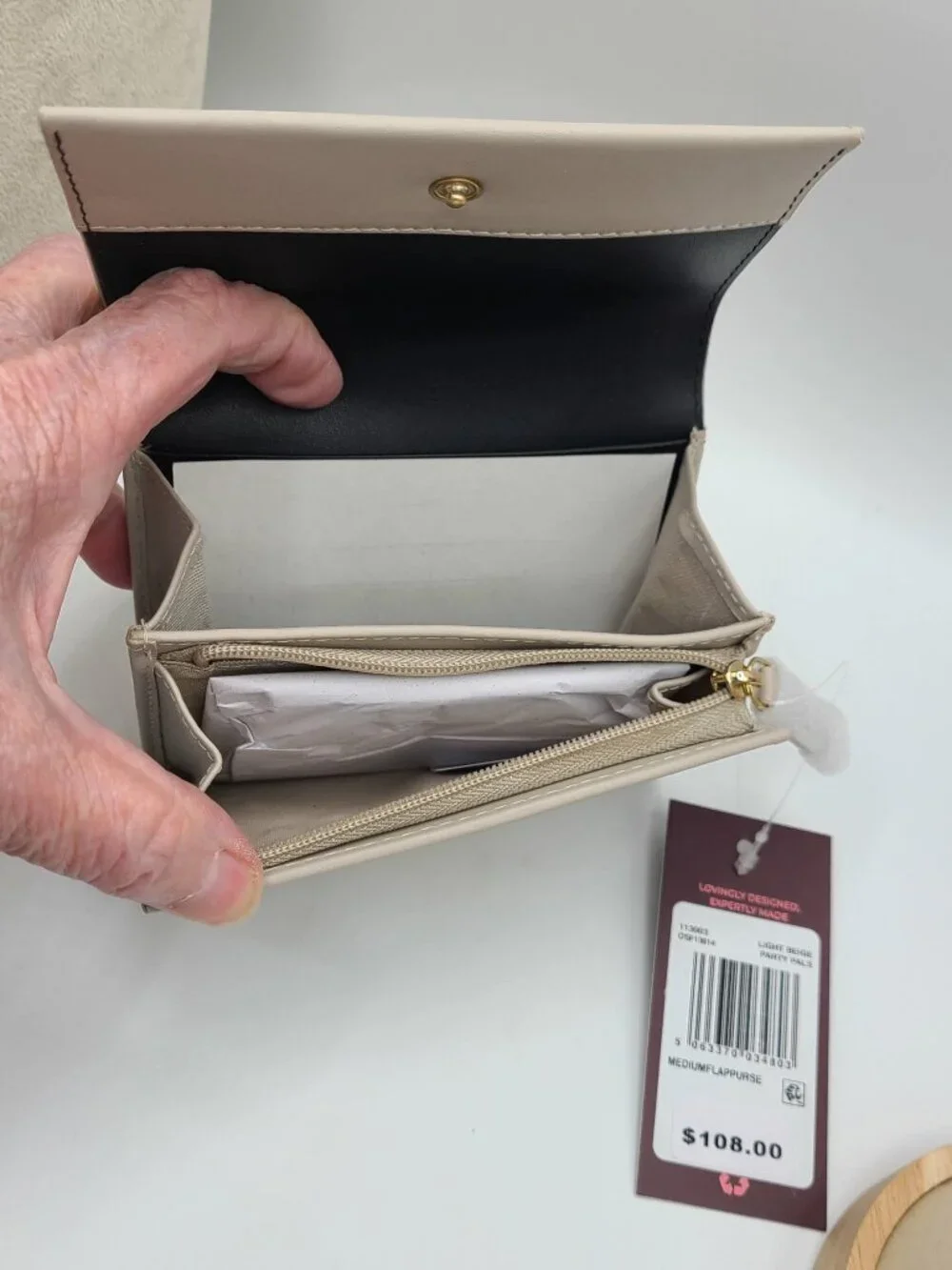 Radley London Party Pals in Light Beige Wallet
